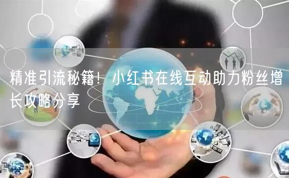 精准引流秘籍!小红书在线互动助力粉丝增长攻略分享