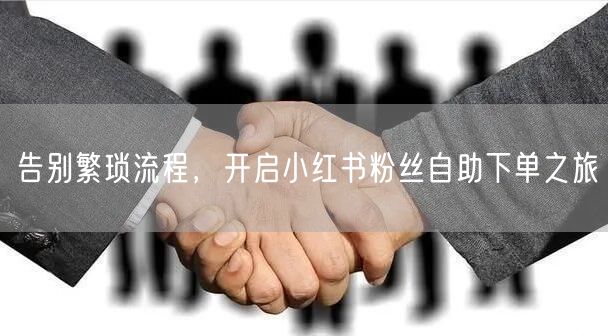 告别繁琐流程,开启小红书粉丝自助下单之旅